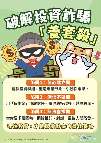 破解投資詐騙養套殺DM